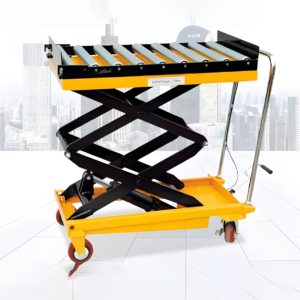 Manual roller platform cart