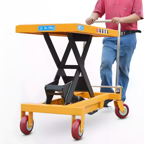 Foot-operated lifting platform